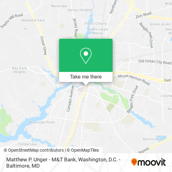 Matthew P. Unger - M&T Bank map