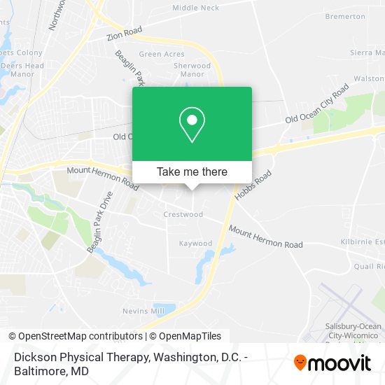 Dickson Physical Therapy map