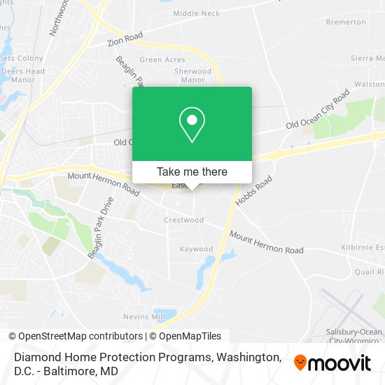 Mapa de Diamond Home Protection Programs