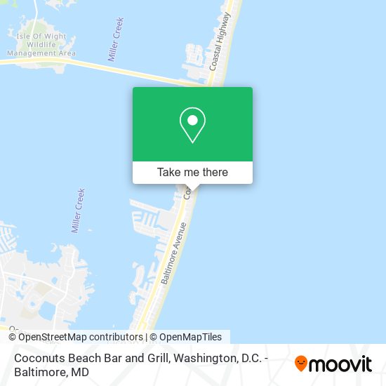 Mapa de Coconuts Beach Bar and Grill