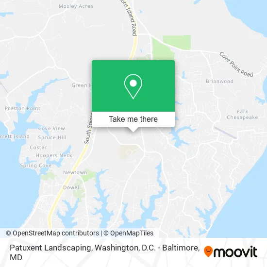 Patuxent Landscaping map