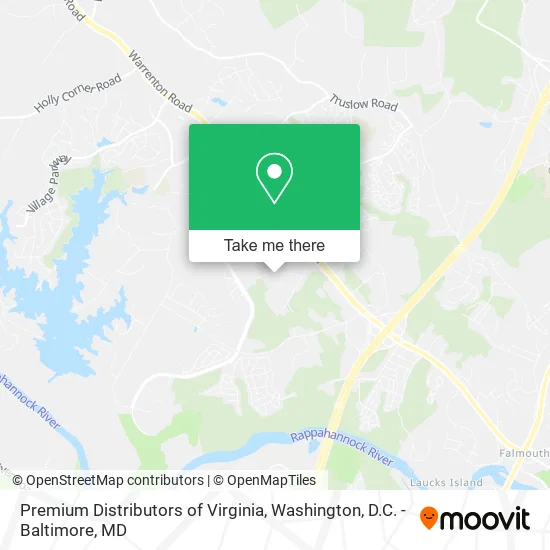 Premium Distributors of Virginia map