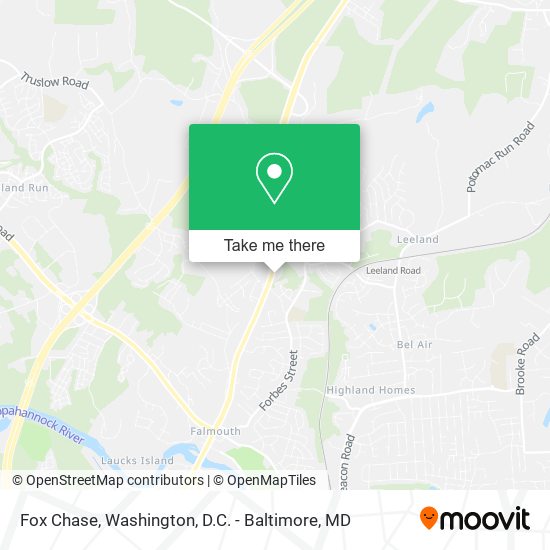 Fox Chase map