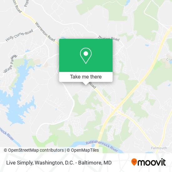 Live Simply map