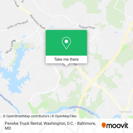 Penske Truck Rental map