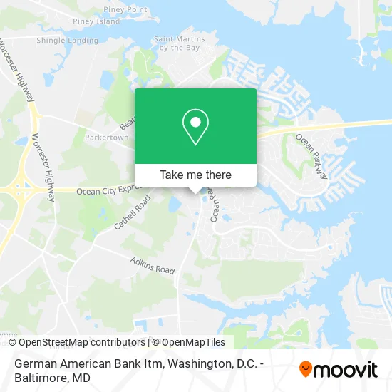 Mapa de German American Bank Itm