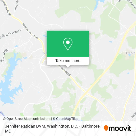 Jennifer Ratigan DVM map