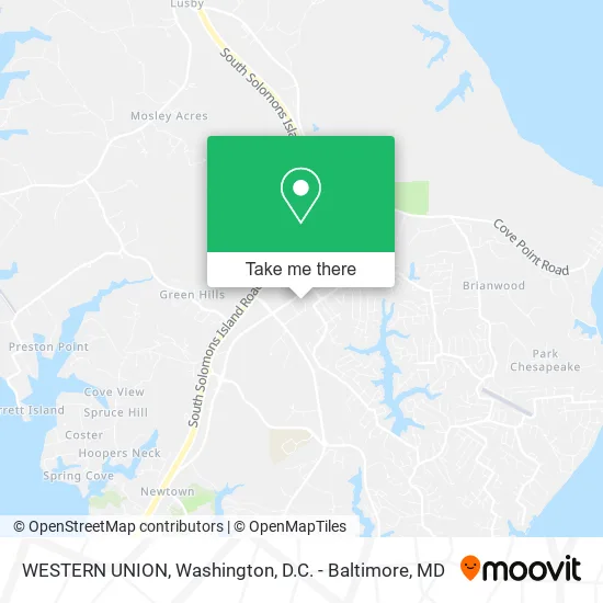 WESTERN UNION map
