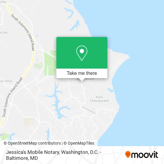 Jessica's Mobile Notary map