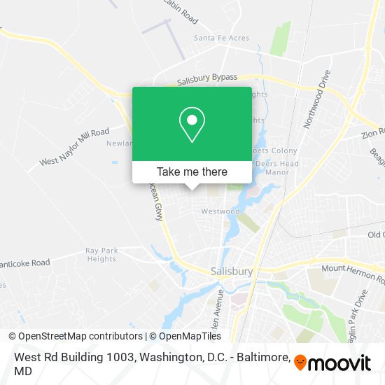 Mapa de West Rd Building 1003