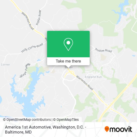 America 1st Automotive map