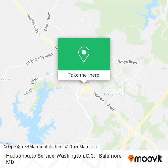 Hudson Auto Service map