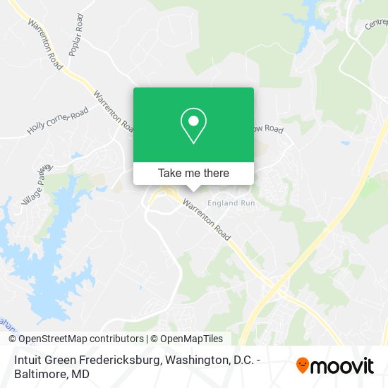 Mapa de Intuit Green Fredericksburg