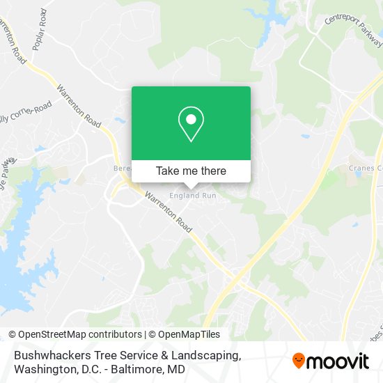 Bushwhackers Tree Service & Landscaping map