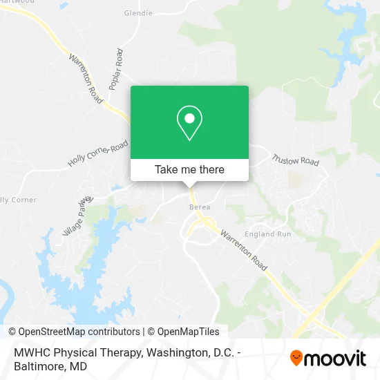 MWHC Physical Therapy map