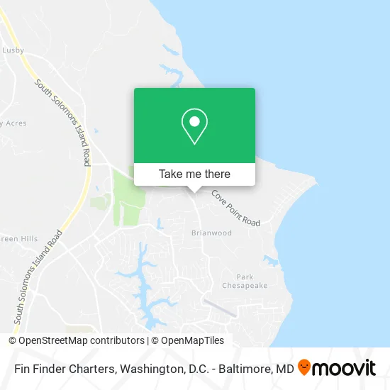 Fin Finder Charters map