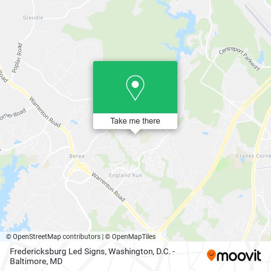 Mapa de Fredericksburg Led Signs