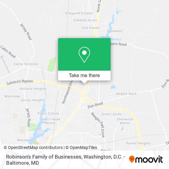 Robinson's Family of Businesses map