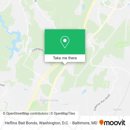 Heflins Bail Bonds map