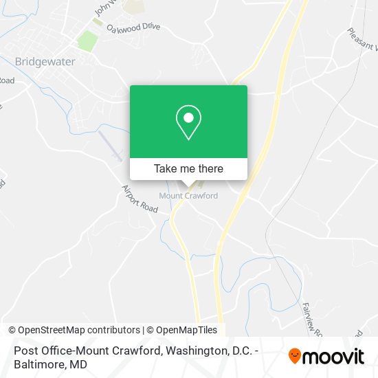 Post Office-Mount Crawford map