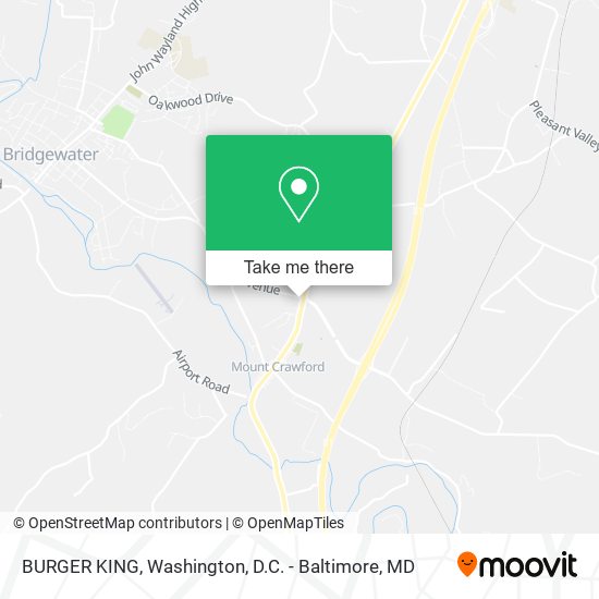 BURGER KING map