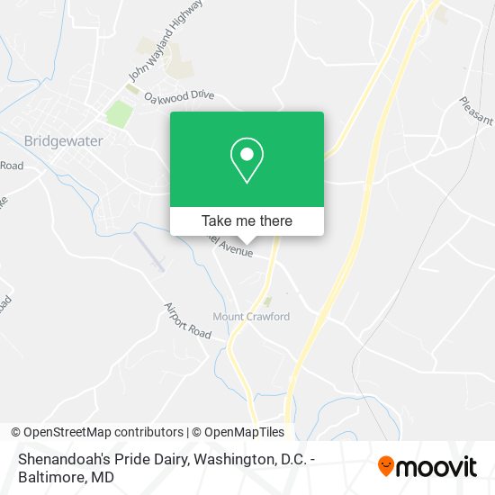 Shenandoah's Pride Dairy map