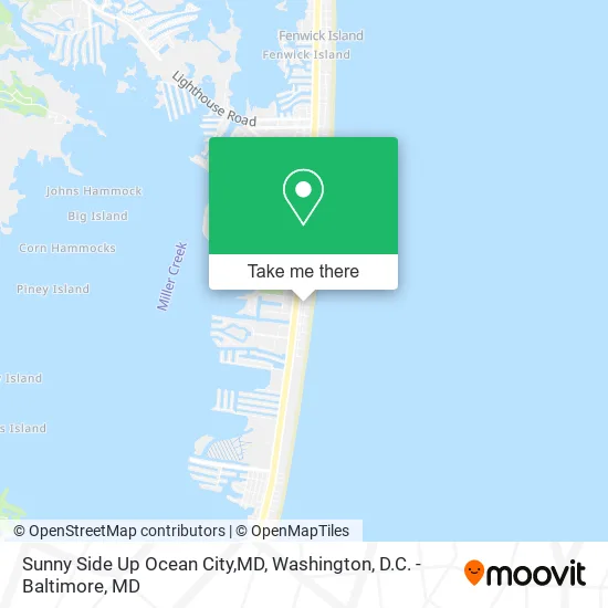 Mapa de Sunny Side Up Ocean City,MD