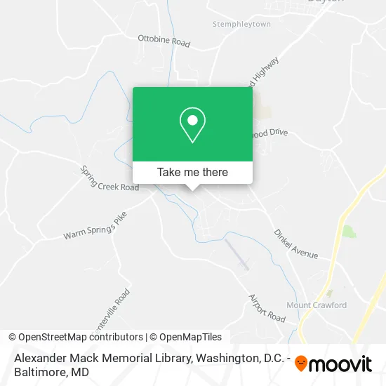 Alexander Mack Memorial Library map