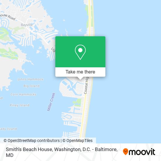 Smith's Beach House map