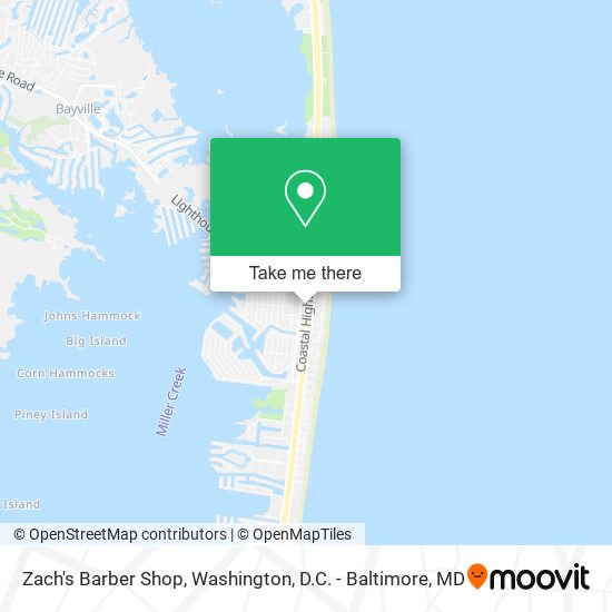 Zach's Barber Shop map