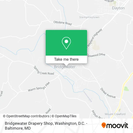 Bridgewater Drapery Shop map