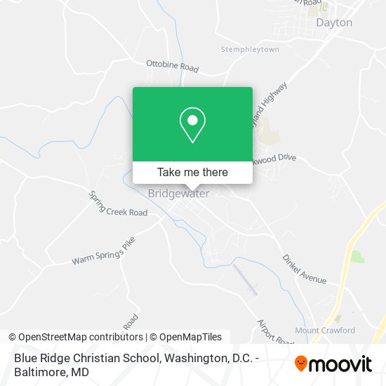 Blue Ridge Christian School map