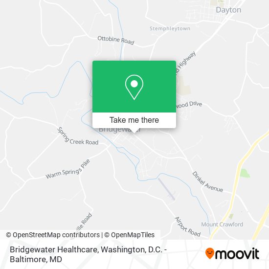 Bridgewater Healthcare map