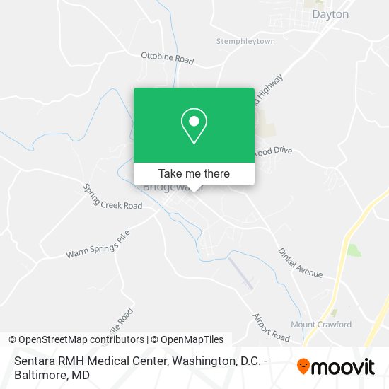 Sentara RMH Medical Center map