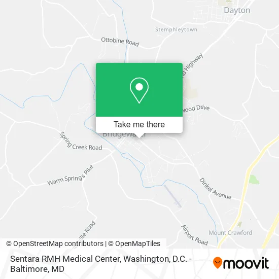 Sentara RMH Medical Center map