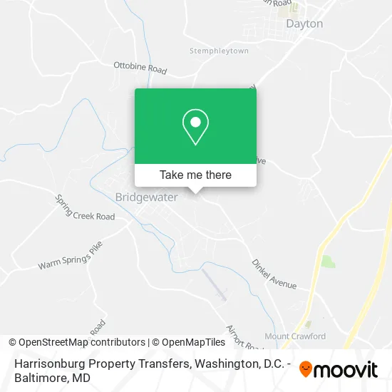 Harrisonburg Property Transfers map