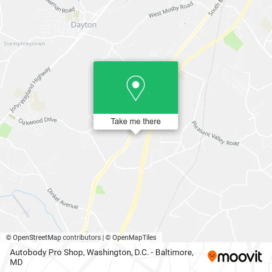 Autobody Pro Shop map