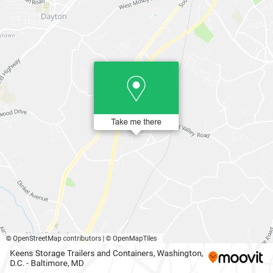 Keens Storage Trailers and Containers map