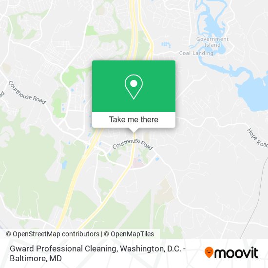 Gward Professional Cleaning map