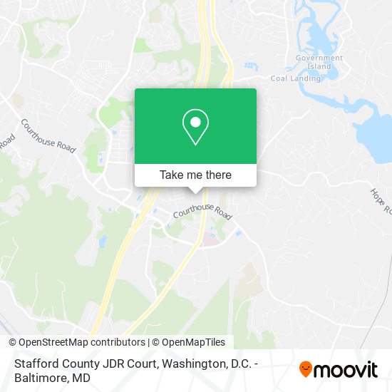 Mapa de Stafford County JDR Court