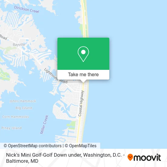 Nick's Mini Golf-Golf Down under map