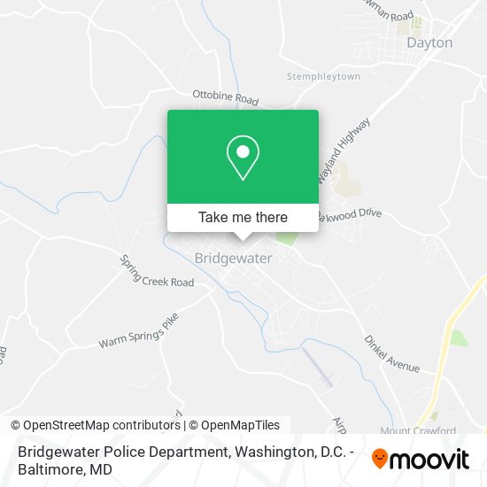 Mapa de Bridgewater Police Department