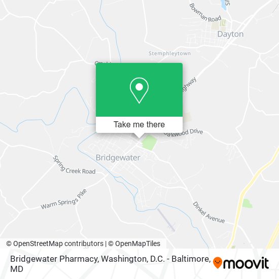 Mapa de Bridgewater Pharmacy