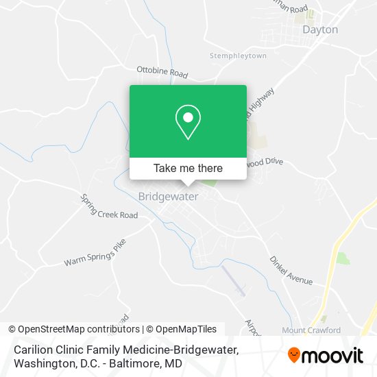 Mapa de Carilion Clinic Family Medicine-Bridgewater