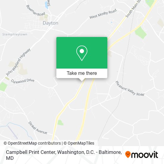 Mapa de Campbell Print Center