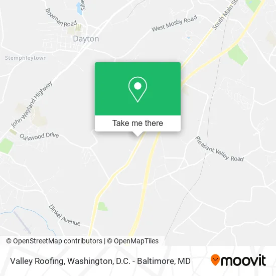 Valley Roofing map