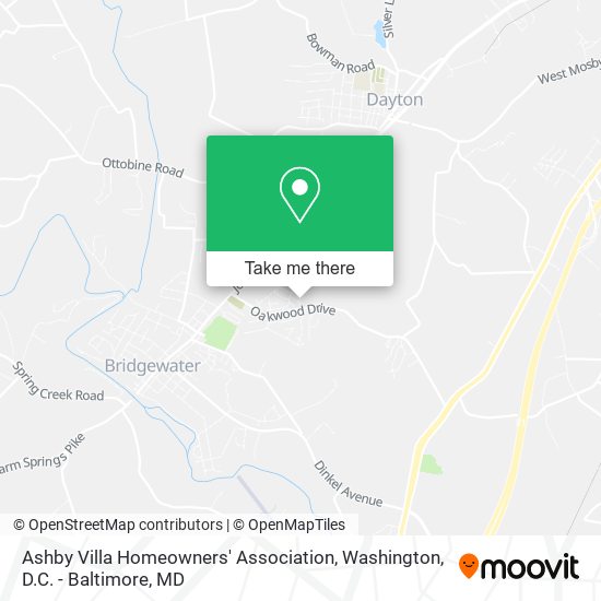 Ashby Villa Homeowners' Association map