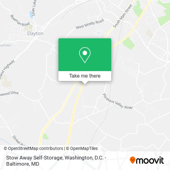 Stow Away Self-Storage map