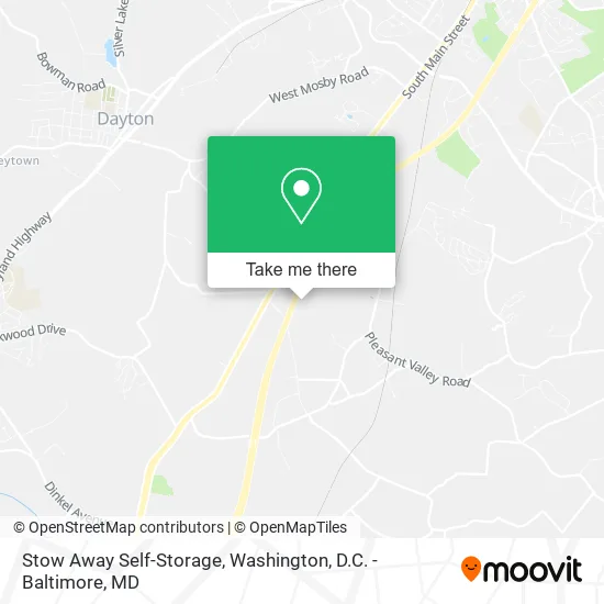 Stow Away Self-Storage map