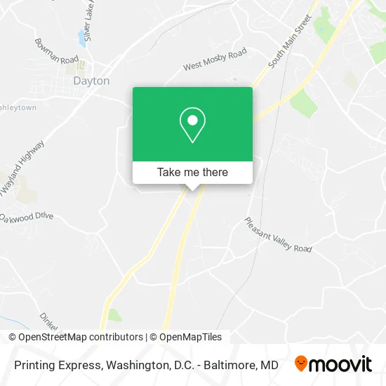 Printing Express map